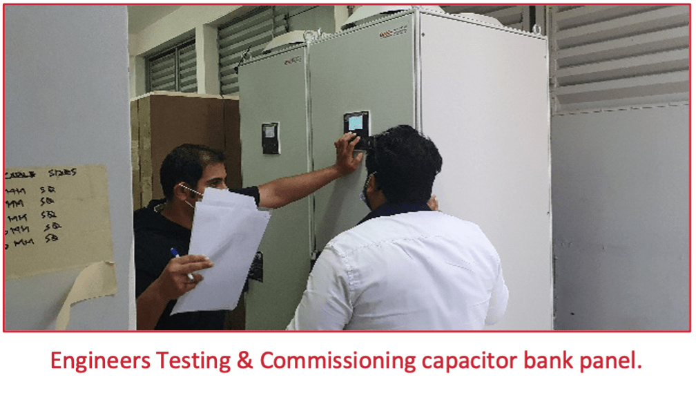 Preventive and periodic maintenance for capacitor Banks Dash Control